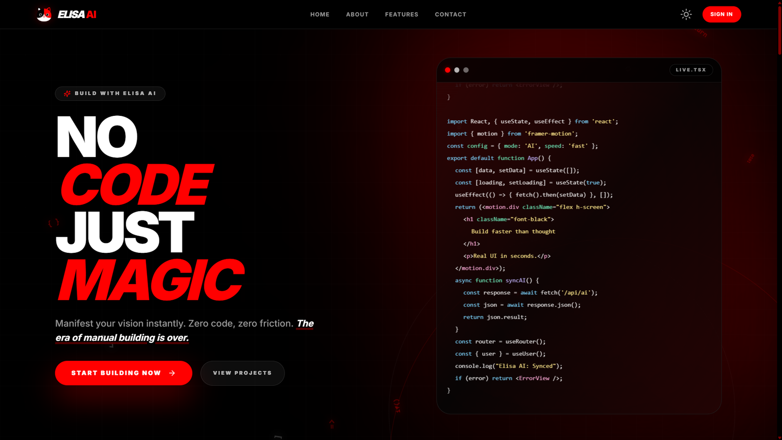Elisa AI — AI-powered no-code app builder built by H&U Solutions